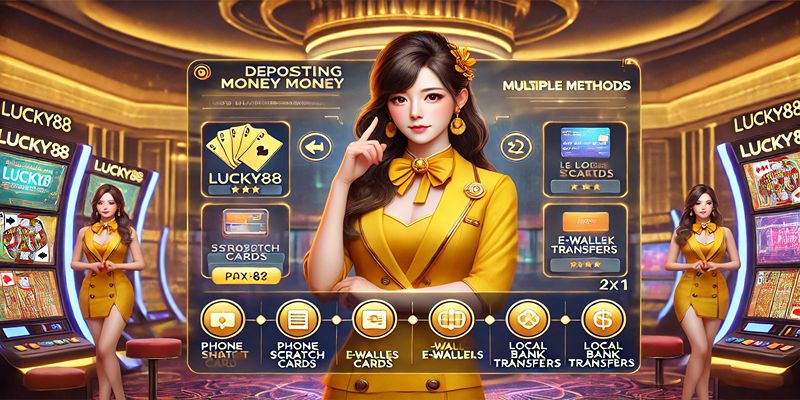 Hướng dẫn nạp tiền Lucky88 qua thẻ cào, ví điện tử và ngân hàng dễ dàng