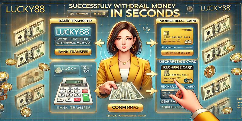 Hướng dẫn chi tiết rút tiền Lucky88 nhanh chóng qua nhiều phương thức