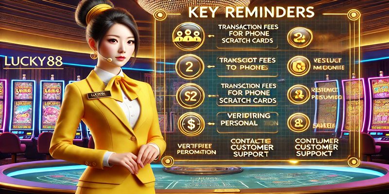 Lưu ý quan trọng khi nạp tiền Lucky88 để đảm bảo giao dịch an toàn